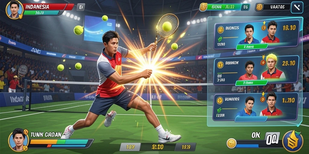 Screenshot ketiga menunjukkan variasi permainan yang tersedia.